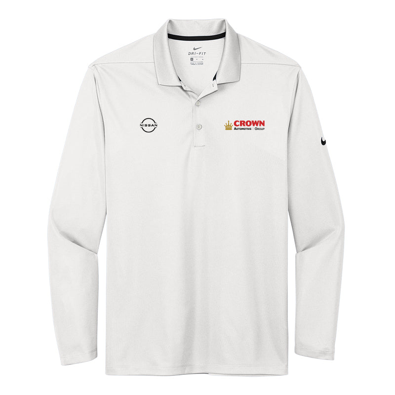 Crown Nissan- Men's Dri-FIT Micro Pique 2.0 Long Sleeve Polo