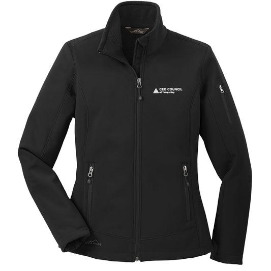 CEO Council - Women's Eddie Bauer® Black Rugged Ripstop Soft Shell Jacket