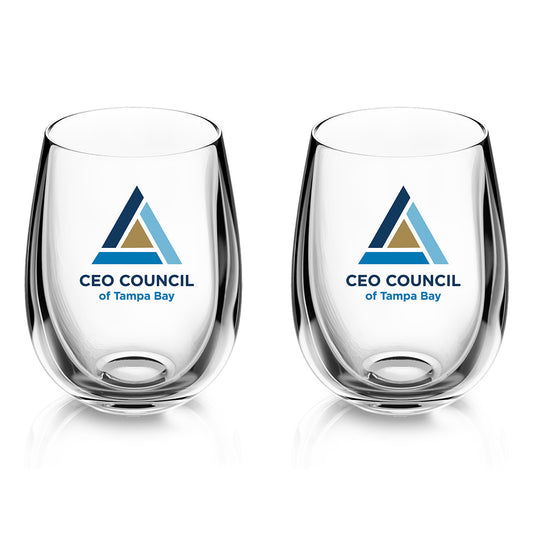 CEO Council - Stemless Wine Glass - Set of 2