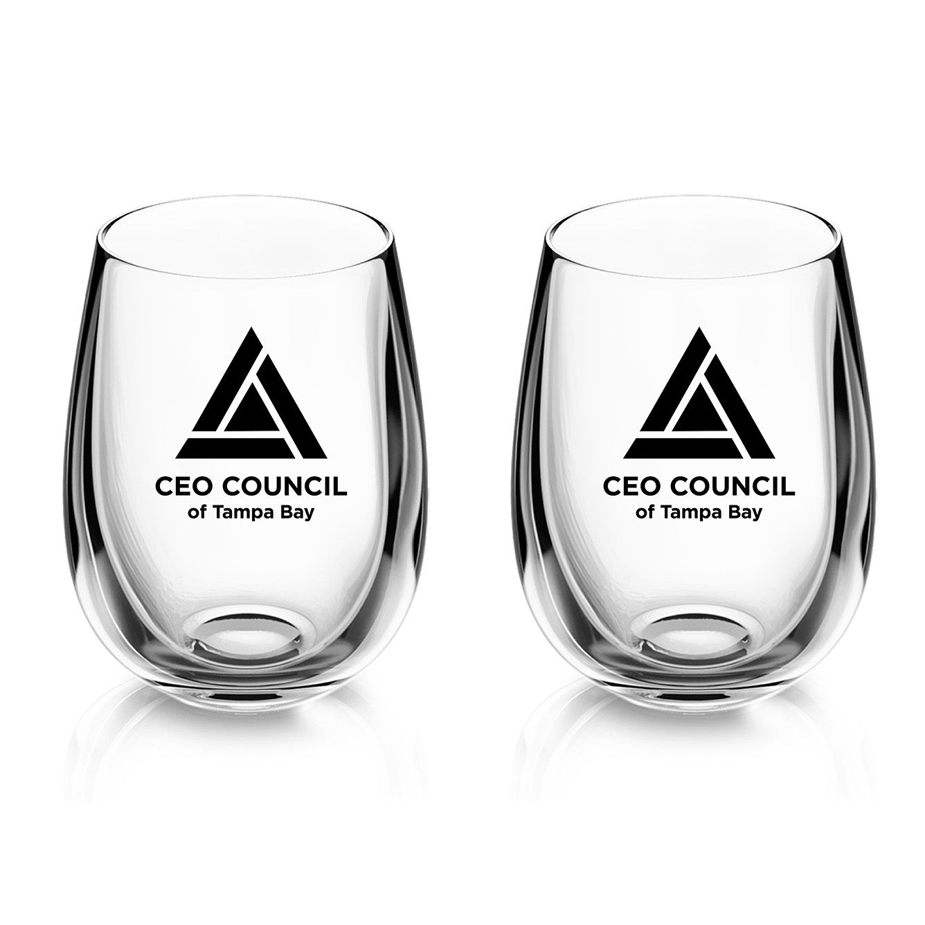 CEO Council - Stemless Wine Glass - Set of 2
