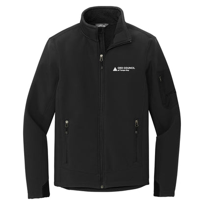 CEO Council - Men's Eddie Bauer® Black Rugged Ripstop Soft Shell Jacket