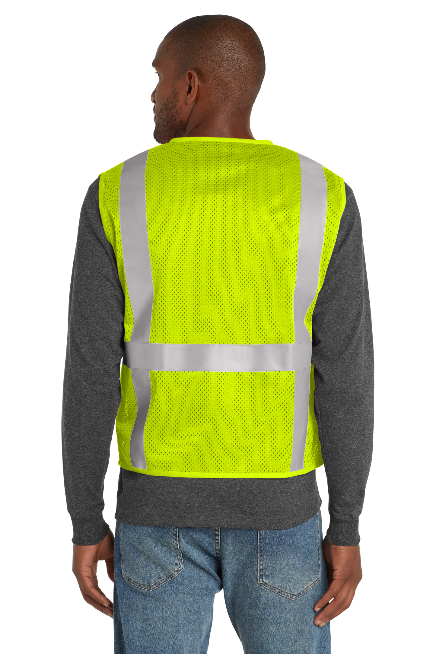 ABC FL Gulf - CornerStone® ANSI 107 Class 2 Mesh Six-Pocket Zippered Vest