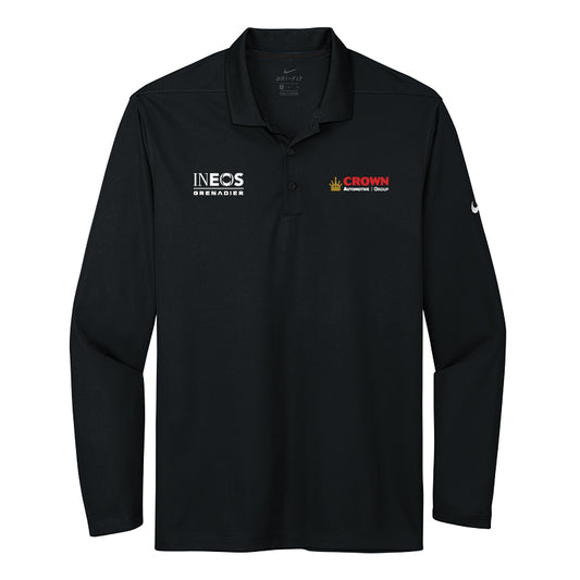 Crown INEOS- Men's Dri-FIT Micro Pique 2.0 Long Sleeve Polo