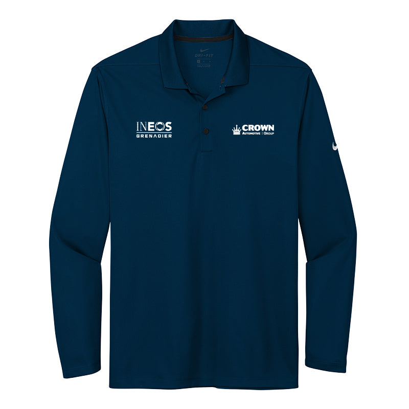Crown INEOS- Men's Dri-FIT Micro Pique 2.0 Long Sleeve Polo