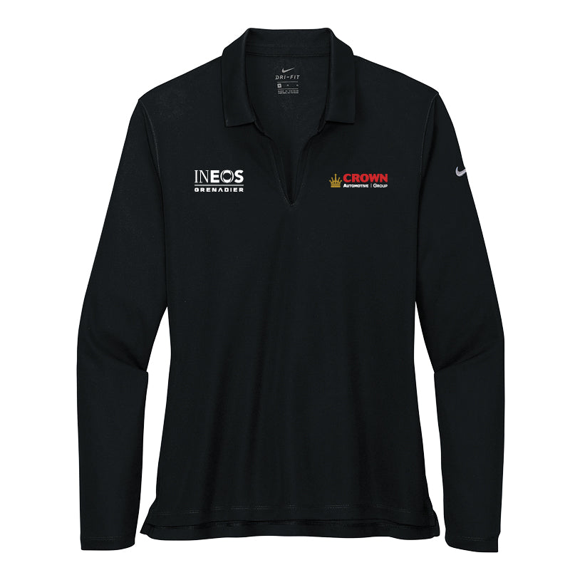 Crown INEOS- Women's Dri-FIT Micro Pique 2.0 Long Sleeve Polo