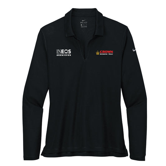 Crown INEOS- Women's Dri-FIT Micro Pique 2.0 Long Sleeve Polo