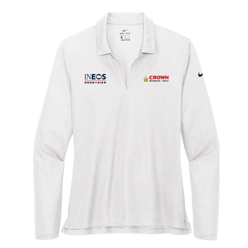 Crown INEOS- Women's Dri-FIT Micro Pique 2.0 Long Sleeve Polo