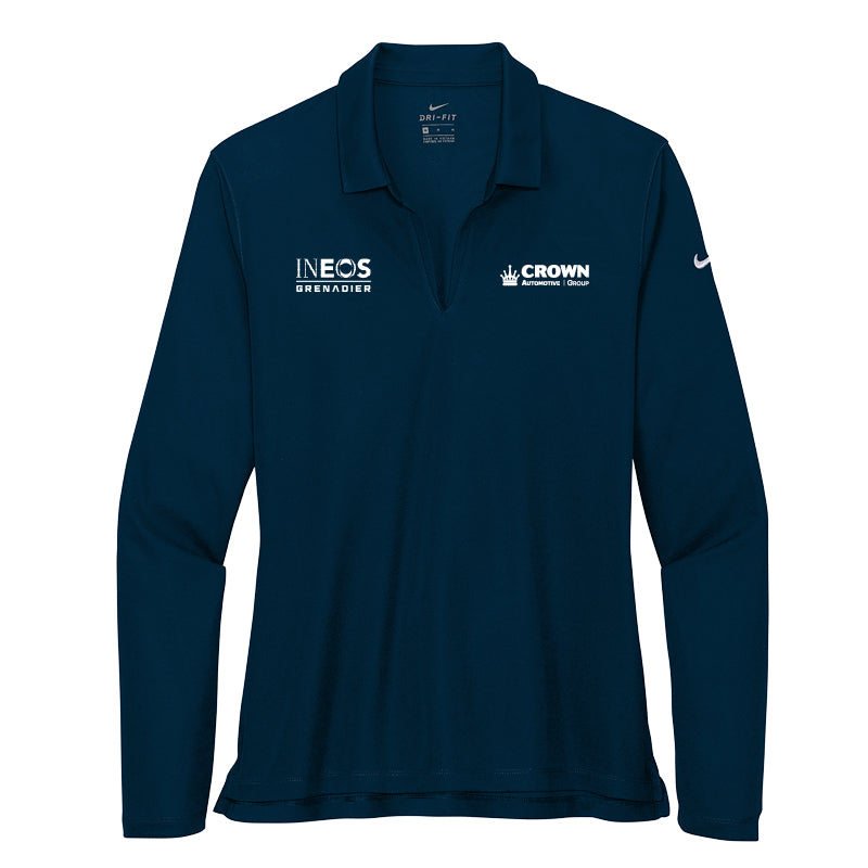 Crown INEOS- Women's Dri-FIT Micro Pique 2.0 Long Sleeve Polo