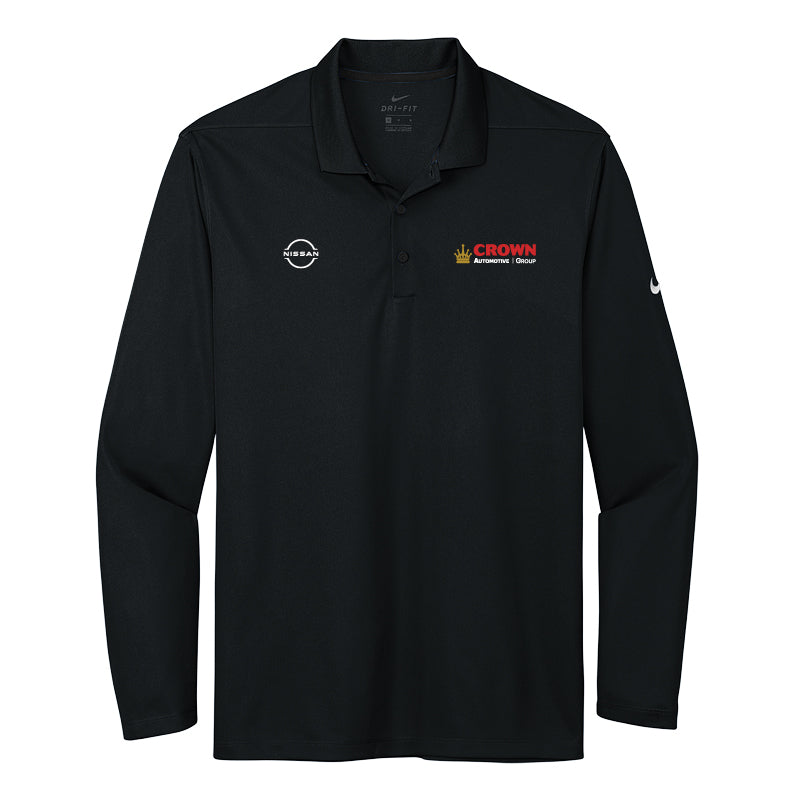 Crown Nissan- Men's Dri-FIT Micro Pique 2.0 Long Sleeve Polo