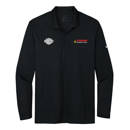 Crown Harley Davidson - Men's Dri-FIT Micro Pique 2.0 Long Sleeve Polo