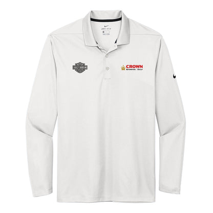 Crown Harley Davidson - Men's Dri-FIT Micro Pique 2.0 Long Sleeve Polo