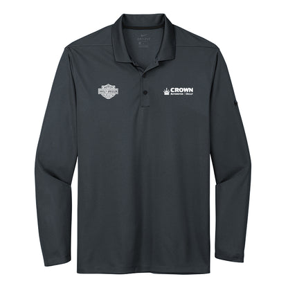 Crown Harley Davidson - Men's Dri-FIT Micro Pique 2.0 Long Sleeve Polo