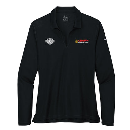 Crown Harley Davidson - Women's Dri-FIT Micro Pique 2.0 Long Sleeve Polo