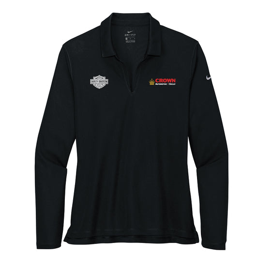 Crown Harley Davidson - Women's Dri-FIT Micro Pique 2.0 Long Sleeve Polo