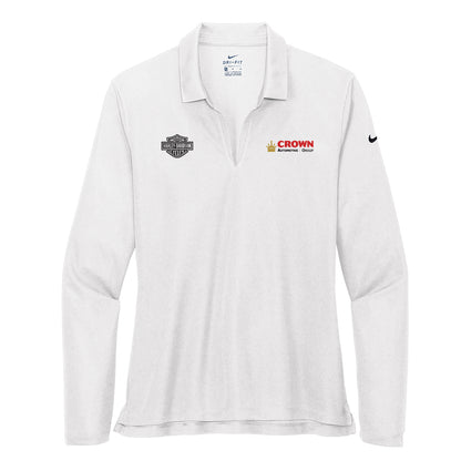 Crown Harley Davidson - Women's Dri-FIT Micro Pique 2.0 Long Sleeve Polo
