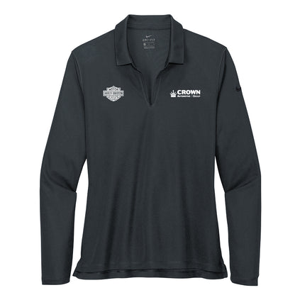 Crown Harley Davidson - Women's Dri-FIT Micro Pique 2.0 Long Sleeve Polo