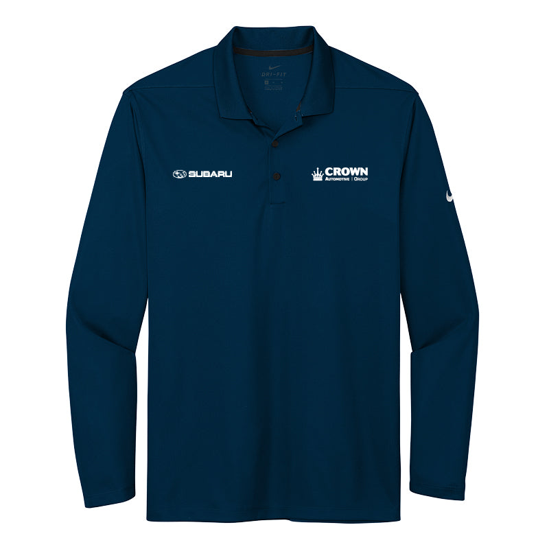 Crown Subaru - Men's Dri-FIT Micro Pique 2.0 Long Sleeve Polo