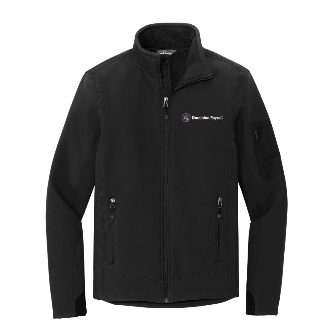 Dominion Payroll - Men's Eddie Bauer® Black Rugged Ripstop Soft Shell Jacket