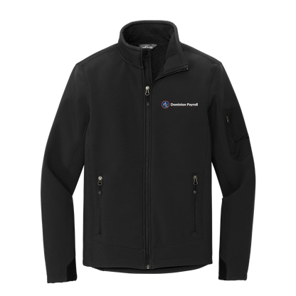 Dominion Payroll - Men's Eddie Bauer® Black Rugged Ripstop Soft Shell Jacket