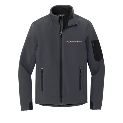 Dominion Payroll - Men's Eddie Bauer® Black Rugged Ripstop Soft Shell Jacket