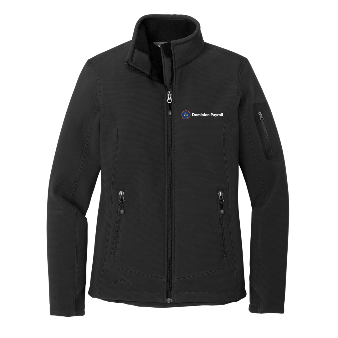 Dominion Payroll - Women's Eddie Bauer® Black Rugged Ripstop Soft Shell Jacket
