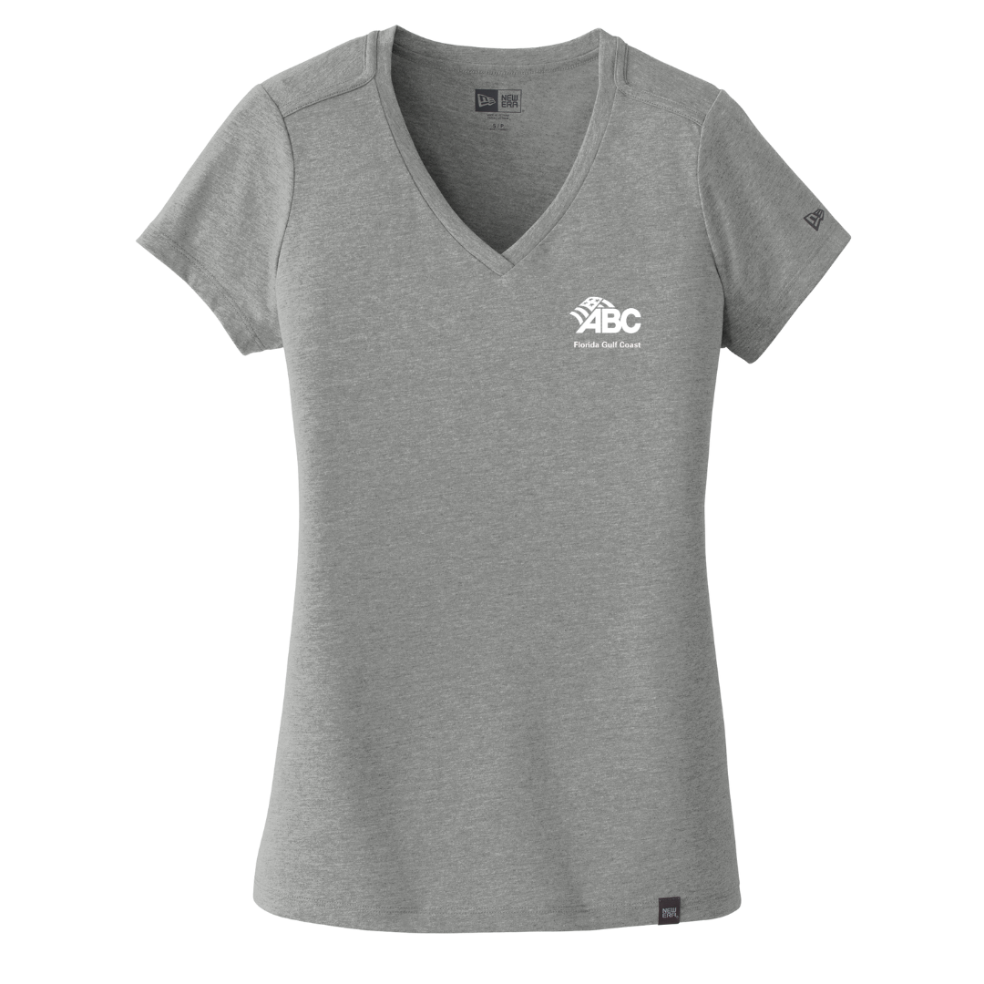 ABC FL Gulf - New Era® Women's Heritage Blend V-Neck Tee