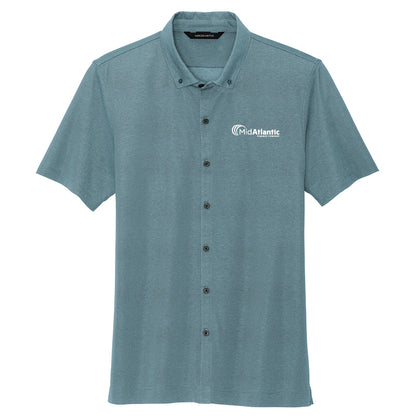 Mercer+Mettle® Stretch Pique Full-Button Polo