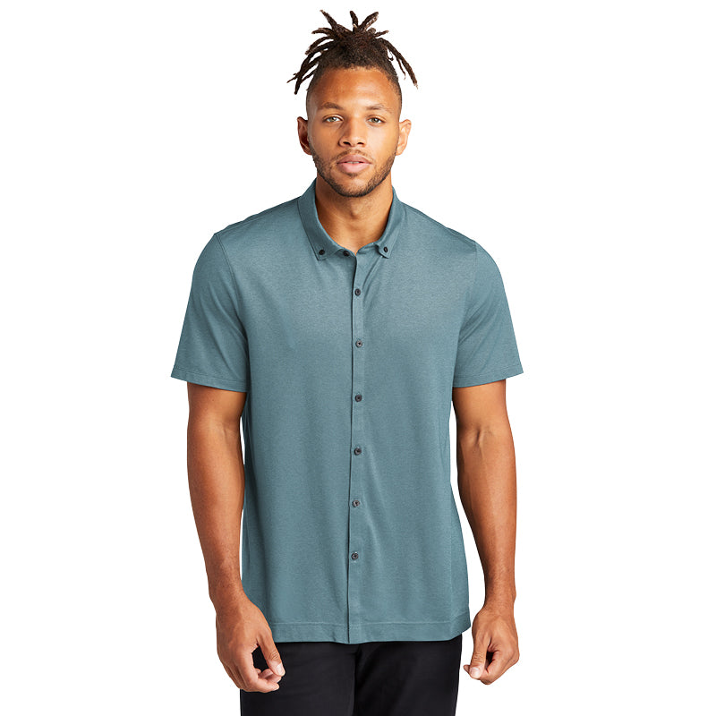 Mercer+Mettle® Stretch Pique Full-Button Polo