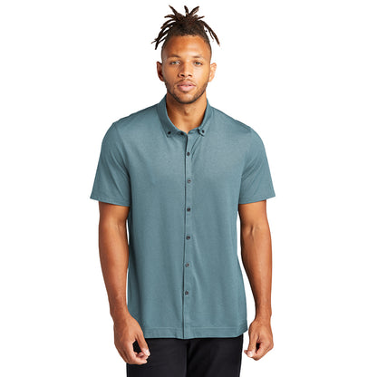 Mercer+Mettle® Stretch Pique Full-Button Polo