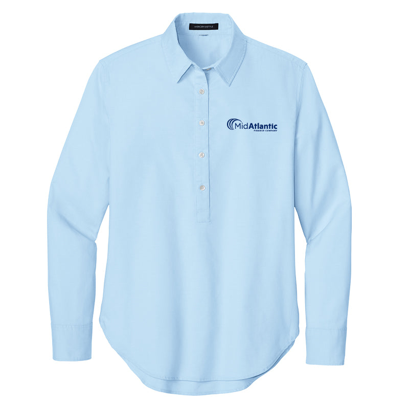 MidAtlantic -Mercer+Mettle® Women’s Long Sleeve Modern Oxford Shirt