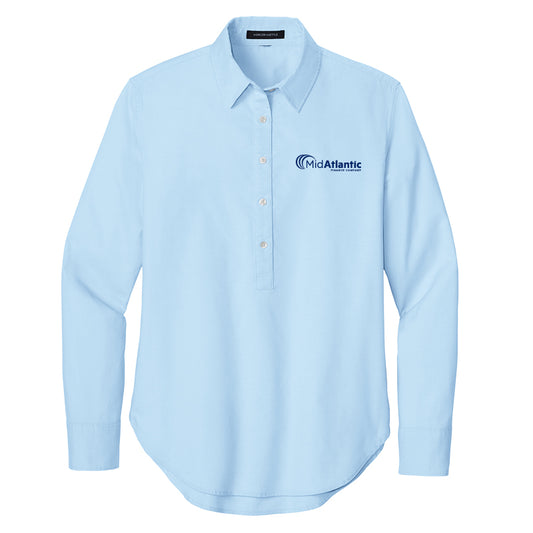 MidAtlantic -Mercer+Mettle® Women’s Long Sleeve Modern Oxford Shirt
